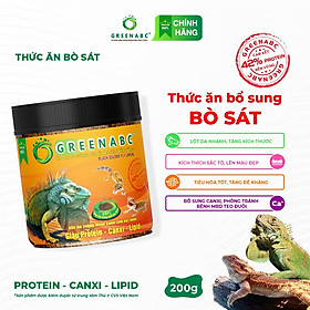 Thức ăn bò sát Rồng Nam Mỹ, Rồng Úc, Iguana GREENABC - Tăng trưởng nhanh, tiêu hóa tốt - Hộp 200g
