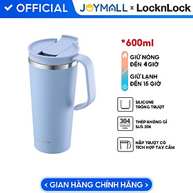 Mua Ly giữ nhiệt LocknLock Daily Handle Tumbler màu xanh LHC4330BLU 600ml  Hàng chính hãng  nắp trượt tích hợp tay cầm - JoyMall