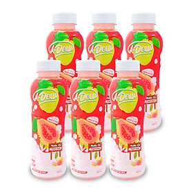 Nước Trái Cây Ổi Thạch Dừa A-Dew Chai 450ml Lốc 6 Chai