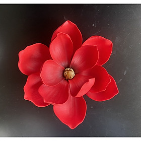 Mua Đầu bông mộc lan giả - Size 16cm - Cây giả  hoa lụa Decor trang trí nhà cửa