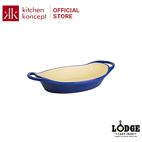 Lodge - Khay gang phủ men Indigo - 25.5cm 1.8L