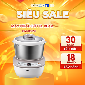 Máy nhào bột tự động Bear DM-B50V1 - Trộn tự động, đa năng - Hàng nhập khẩu