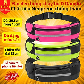 Túi Chạy Bộ Kiêm Đai Đeo Hông Dã Ngoại D Danido, Có chỗ cắm tai nghe chống thấm nước, kích thước 10x85cm cao cấp D Danido