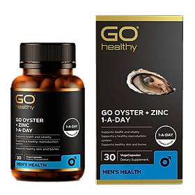 GO OYSTER + ZINC 1-A-DAY 30 VIÊN - Tinh chất hàu nhập khẩu chính hãng GO Healthy New Zealand