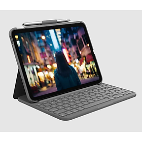 Mua Bao da kèm bàn phím Logitech Slim Folio mỏng của Logitech dành cho iPad 10TH - Hàng Chính Hãng