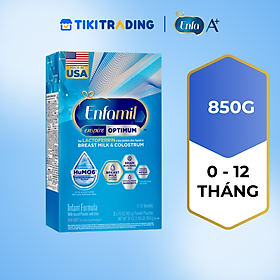 [Nhập khẩu từ Mỹ] Sữa bột Enfamil Enspire Optimum 850g hỗ trợ đề kháng cho trẻ 0-12 tháng tuổi (hộp 2 túi thiếc 425g)