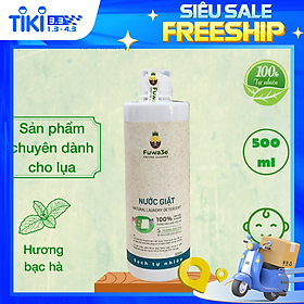 Nước giặt hữu cơ Fuwa3e chuyên giặt lụa hương bạc hà 500ml an toàn cho bé