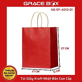 Mua Túi Giấy Kraft Nhật Cao Cấp - Màu Đỏ Đô