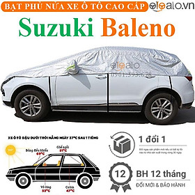 Bạt phủ nửa nóc xe Suzuki Baleno vải dù 3 lớp