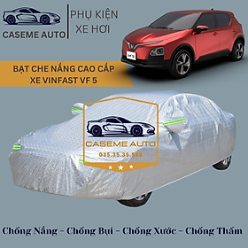 [VINFAST VF 5] Bạt phủ xe ô tô tráng nhôm cao cấp dành cho xe VINFAST VF 5 , 3 lớp chống nóng, chống thấm, chống bụi - Hàng Chính Hãng