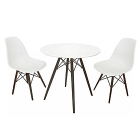 Mua Bộ Bàn Tròn AN_Prada Trắng 2 Ghế Eames