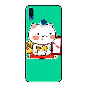 Hình ảnh Ốp Lưng in cho Huawei Y9 2019 Mẫu Mèo May Mắn 4 - Hàng Chính Hãng