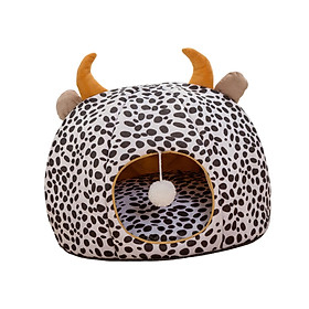 Pet Cat Bed Dog House Washable Winter Puppy Kennel Nest for Indoor