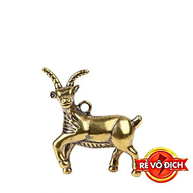 Mua Tượng Dê bằng đồng mini- Trang trí  vật phẩm phong thủy  móc treo chìa khóa loại đẹp giá rẻ