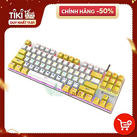 Bàn Phím Cơ Rapoo V500se Rainbow Blue Switch | Top bán chạy Lazada Shopee Sendo Tiki 32 VINETTEAM Bàn Phím Cơ Gaming XUNFOX K80 87 Phím Blue Switch Full Led Rainbow Nhiều Chế Độ Màu Siêu Đẹp Chơi Game Dùng Văn Phòng Cực Đã - Hàng Chính Hãng
