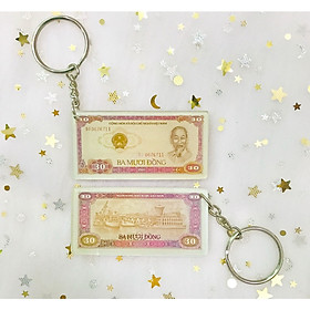 MÓC KHÓA HÌNH TIỀN XƯA - Tờ tiền 30 đồng Bến Nhà Rồng năm 1981