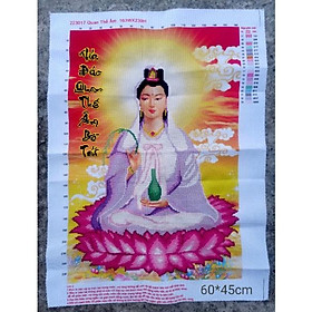 Mua (Đã Thêu) Tranh Thêu Chữ Thập Phật Quan Thế Âm Bồ Tát 223017