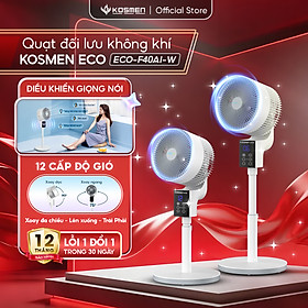 Mua Quạt đối lưu không khí điều khiển bằng giọng nói Kosmen Eco ECO-F40AI-W  quạt thông minh  quạt điện (quạt đứng)