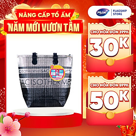 Túi giữ nhiệt nóng lạnh Nhật Bản đựng hộp cơm văn phòng thực phẩm có quai xách tiện lợi 2 size M, L
