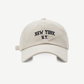 Mũ/ nón lưỡi trai hàn quốc thêu chữ New york, Nón kết trơn unisex nam nữ hàng chuẩn đẹp