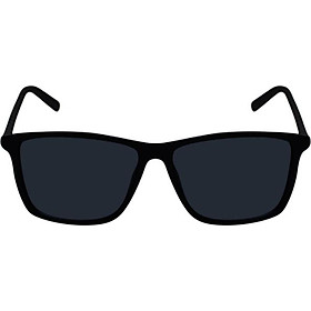 Kính Mát Nhựa Unisex MN819.1 (57-16-143) - Đen Nhám