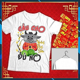 Áo thun TẾT | Áo bé trai, bé gái TẾT CẦU CHO ĐỦ NO siêu độc | Áo Phông Tết TÂN SỬU 2021 | Hàng Chất