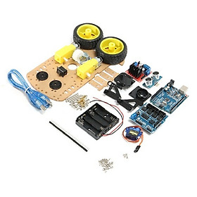 BỘ XE ROBOT THÔNG MINH TRÁNH VẬT CẢN ARDUINO UNO – SHIELD L298