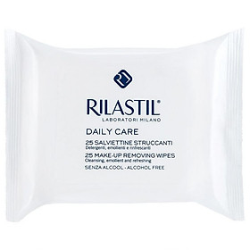 Khăn giấy tẩy trang Rilatil Daily Care Make-up Removing wipes 25 tờ