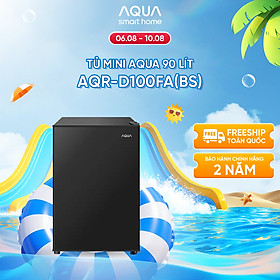 Tủ lạnh Aqua 90 lít AQR-D100FA(BS) - Freeship toàn quốc - Hàng chính hãng - Bảo hành 2 năm