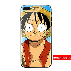 Ốp iPhone mặt kính in hình luffy cho IPhone 5/5s/6/6plus/6s/6splus/7/7plus/8/8plus/x/xr/xs/11/12/pro/max/plus/promax