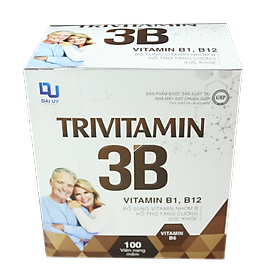 Vitamin B tổng hợp Đại Uy - TriVitamin 3B (Hộp 100 viên nang mềm)