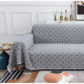 Mua Thảm Phủ Sofa chống bụi bẩn  Thảm TRANG TRÍ Sofa HỌA TIẾT TRẮNG XÁM ĐEN SBK114