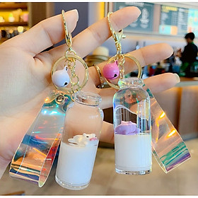 Móc khóa treo chìa khóa trang trí hình con heo ngộ nghĩnh