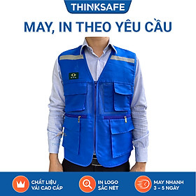 Mua Áo gile bảo hộ Thinksafe  áo phản quang giá rẻ  gi lê cho kỹ sư  áo lưới công nhân  vải Pangrim Hàn Quốc cao cấp bền - Áo khoác