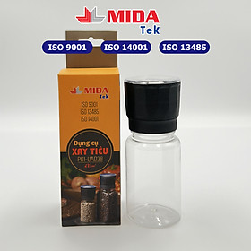 Mua Dụng cụ xay tiêu MIDATEK cối xay ceramic chai nhựa dung tích 100ml miệng hũ 38mm