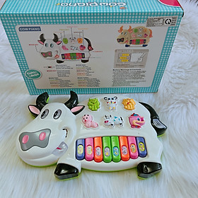 Đồ chơi âm thanh Đàn mô hình con bò cho bé shop chụp - Hộp quà tặng bé