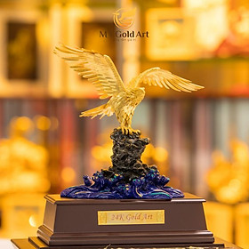Tượng chim đại bàng  Mẫu 1 (17x29x34cm) MT Gold Art- Hàng chính hãng, trang trí nhà cửa, phòng làm việc, quà tặng sếp, đối tác, khách hàng, tân gia, khai trương 