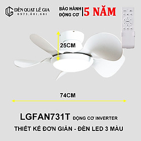 Mua Top Quạt Trần Gió Mạnh Lê Gia | Quạt Trần Điều Khiển Từ Xa - Hàng Nhập Khẩu