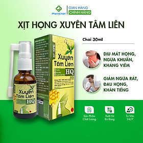 Xịt Họng Keo Ong Xuyên Tâm Liên Hỗ Trợ Giảm Ho Và Đau Ngứa Rát Họng (Chai 30ml)