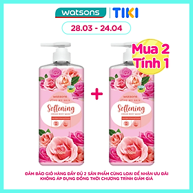 Kem Tắm Watsons Love My Skin Softening Cream Body Wash 700ml