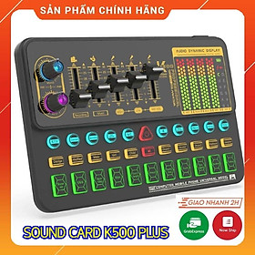 Mua Sound Card K500 Phiên Bản Mới Nhất . Chuyên Dùng Hát Livestream   Thu Âm   Tích Hợp Nhiều Hiệu Ứng Vui Nhộn
