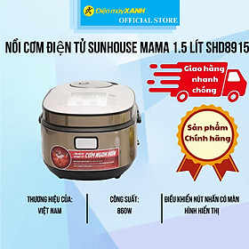 Mua Nồi cơm điện tử Sunhouse mama 1.5 lít SHD8915 - Hàng Chính Hãng
