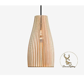 Mua Đèn gỗ   đèn trang trí  đèn thả trần  đèn decor phòng ngủ hình rọ cá-giá rẻ LP0451 (Màu Gỗ)