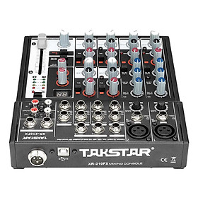 Mixer Thu Âm USB 10 Cổng Có Effect Takstar XR-210FX – Hàng Chính Hãng