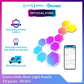 Đèn LED lục giác lắp ghép Govee Glide Hexa Light H6061 | Thiết kế sang trọng, Công nghệ RGBIC độc quyền 40+ hiệu ứng