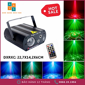 Mua Đèn Laser 2in1 Hoa Kết Hợp Led Ảo Cảm biến theo nhạc |Có remote điều khiển từ xa| Thích hợp Cho Bay Phòng| Karaoke