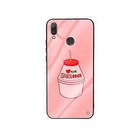 Ốp Lưng Kính Cường Lực cho điện thoại Huawei Y9 2019 - Tea Milk