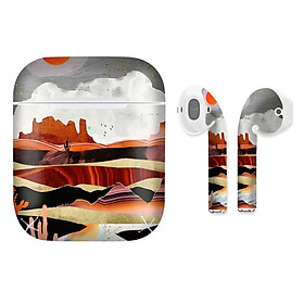 Mua Miếng dán skin cho AirPods in hình giả sơn mài - GSM131 (AirPods  1 2  Pro  TWS  i12)
