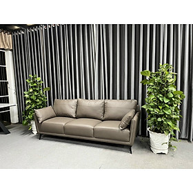 Sofa da xuất khẩu Juno sofa màu xám 200 x 85 x 85cm