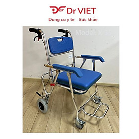 Ghế bô đa năng nhôm có bánh xe, thắng tay X-35